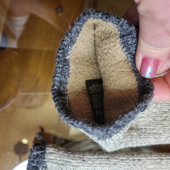 Eddie Bauer Men's 100% Shetland Wool Gloves - Picture 2 of 5